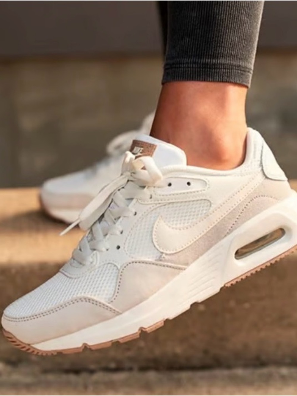 Nike Air Max SC Cream and White Low-Top Sneakers